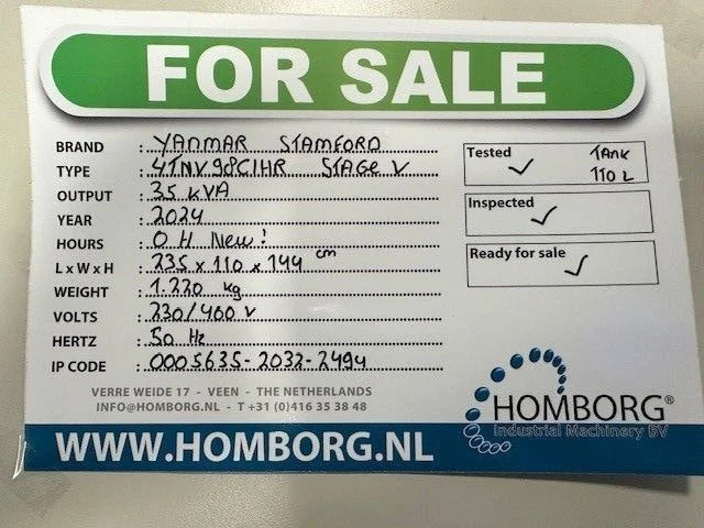 Yanmar Stage 5 Stamford 35 kVA Rental Silent Generatorset Stage V New ! - Електрогенератор: снимка 2 Yanmar Stage 5 Stamford 35 kVA Rental Silent Generatorset Stage V New ! - Електрогенератор: снимка 2