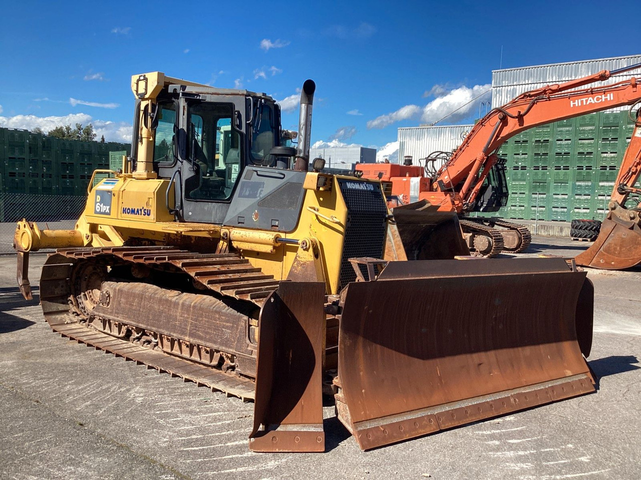 Komatsu D61 PX-15 E0 Ripper Raupe 6 Wege Schild Trimble - Булдозер: снимка 1 Komatsu D61 PX-15 E0 Ripper Raupe 6 Wege Schild Trimble - Булдозер: снимка 1