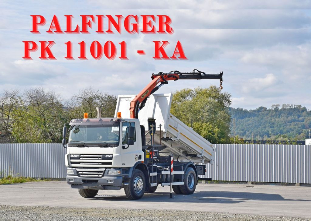 DAF CF 75.310 Kipper 4,30 m* KRAN * TOPZUSTAND - Камион с кран, Самосвал камион: снимка 1 DAF CF 75.310 Kipper 4,30 m* KRAN * TOPZUSTAND - Камион с кран, Самосвал камион: снимка 1