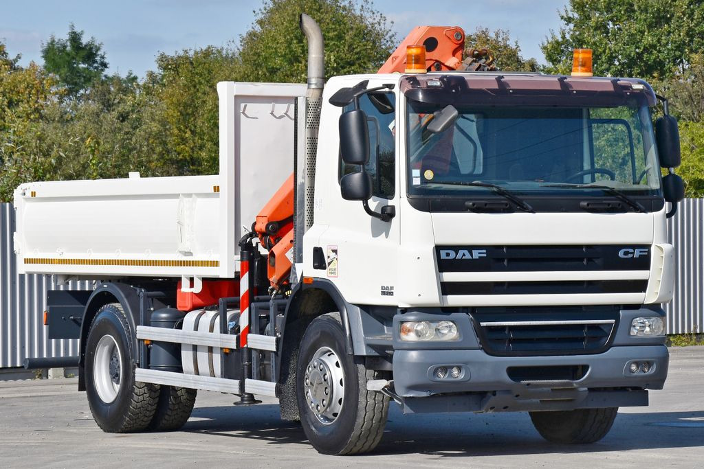 DAF CF 75.310 Kipper 4,30 m + KRAN * TOPZUSTAND - Самосвал камион, Камион с кран: снимка 4 DAF CF 75.310 Kipper 4,30 m + KRAN * TOPZUSTAND - Самосвал камион, Камион с кран: снимка 4