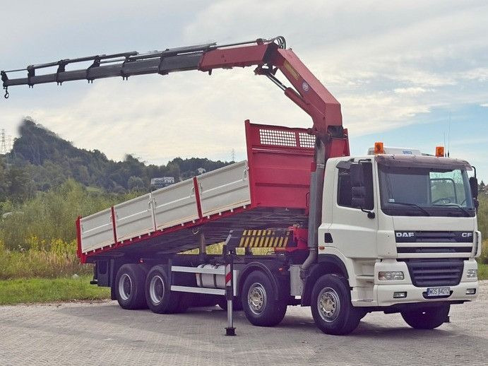 DAF CF 85.380 * HMF 2823 K6 (B3) + FUNK * 8x4 * TOP - Камион с кран: снимка 2 DAF CF 85.380 * HMF 2823 K6 (B3) + FUNK * 8x4 * TOP - Камион с кран: снимка 2