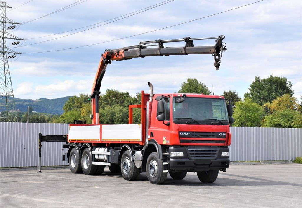 DAF CF 85.410 Pritsche 6,80m + KRAN / FUNK/8x4 - Камион с кран: снимка 2 DAF CF 85.410 Pritsche 6,80m + KRAN / FUNK/8x4 - Камион с кран: снимка 2