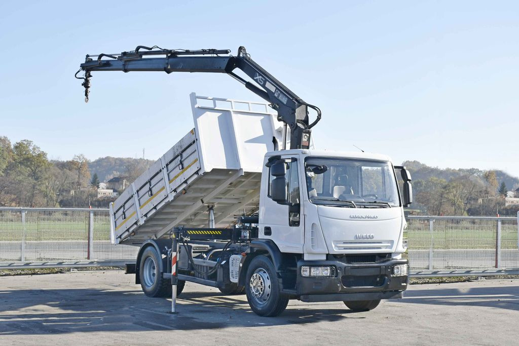 Iveco Eurocargo 180E28 *HIAB 122 B-2 DUO* TOPZUSTAND - Самосвал камион, Камион с кран: снимка 2 Iveco Eurocargo 180E28 *HIAB 122 B-2 DUO* TOPZUSTAND - Самосвал камион, Камион с кран: снимка 2