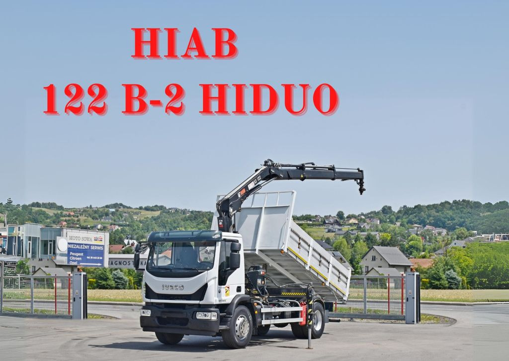 Iveco Eurocargo 190-280L *HIAB 122 B-2 HIDUO + FUNK - Камион с кран, Самосвал камион: снимка 1 Iveco Eurocargo 190-280L *HIAB 122 B-2 HIDUO + FUNK - Камион с кран, Самосвал камион: снимка 1