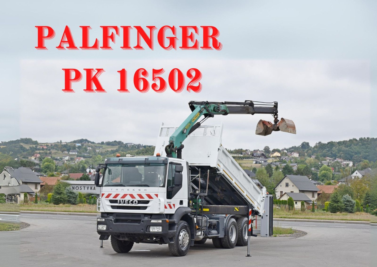 Камион с кран Iveco TRAKKER 360 * Kipper 5,20m* PK 16502 / FUNK*6x4: снимка 1