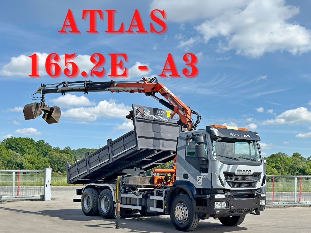 Iveco TRAKKER 410*Kipper 5,20m*ATLAS 165.2E * FUNK/6x4 Iveco TRAKKER 410*Kipper 5,20m*ATLAS 165.2E * FUNK/6x4 - Самосвал камион, Камион с кран: снимка 1 Iveco TRAKKER 410*Kipper 5,20m*ATLAS 165.2E * FUNK/6x4 Iveco TRAKKER 410*Kipper 5,20m*ATLAS 165.2E * FUNK/6x4 - Самосвал камион, Камион с кран: снимка 1