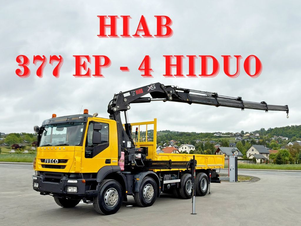 Iveco TRAKKER 450* HIAB 377 EP-4 HIPRO/FUNK/ 8x4 - Камион с кран: снимка 1 Iveco TRAKKER 450* HIAB 377 EP-4 HIPRO/FUNK/ 8x4 - Камион с кран: снимка 1