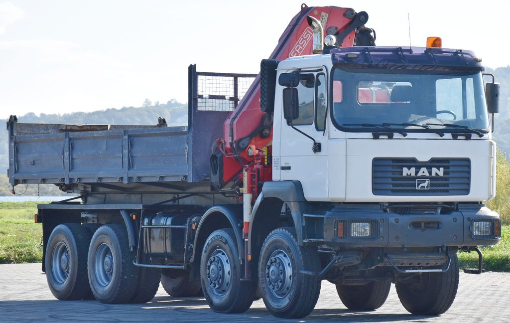 MAN 41.460 * KRAN * 8x8 ! TOPZUSTAND - Самосвал камион, Камион с кран: снимка 3 MAN 41.460 * KRAN * 8x8 ! TOPZUSTAND - Самосвал камион, Камион с кран: снимка 3