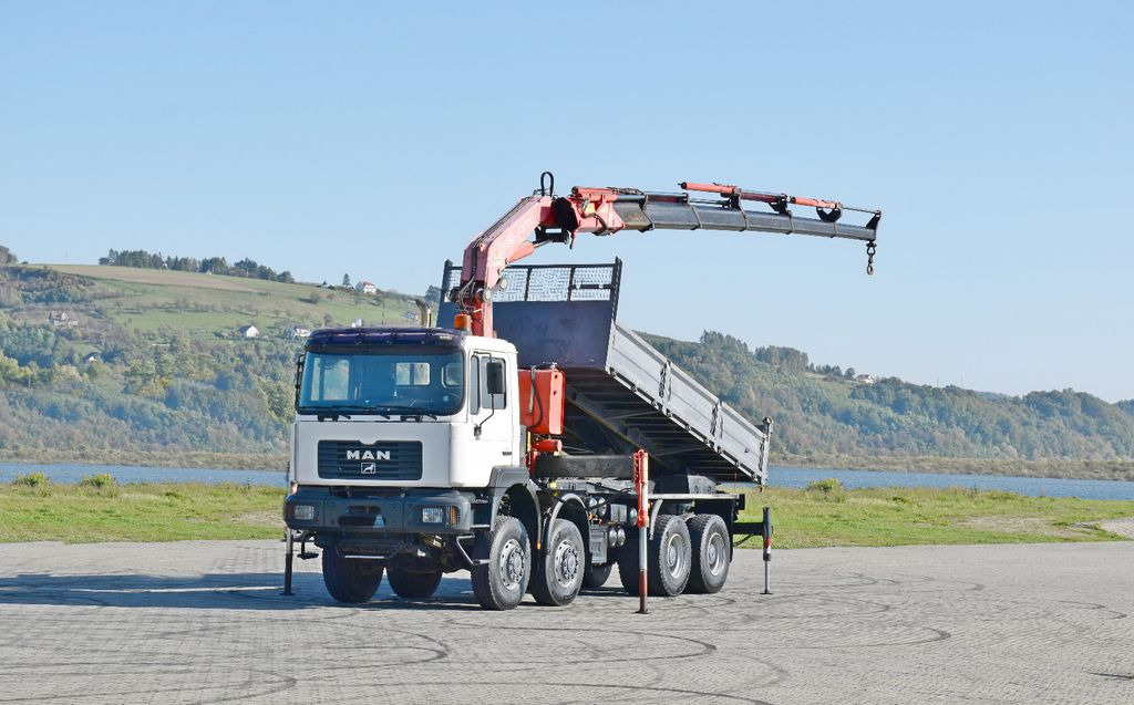 MAN 41.460 * KRAN * 8x8 ! TOPZUSTAND - Самосвал камион, Камион с кран: снимка 2 MAN 41.460 * KRAN * 8x8 ! TOPZUSTAND - Самосвал камион, Камион с кран: снимка 2