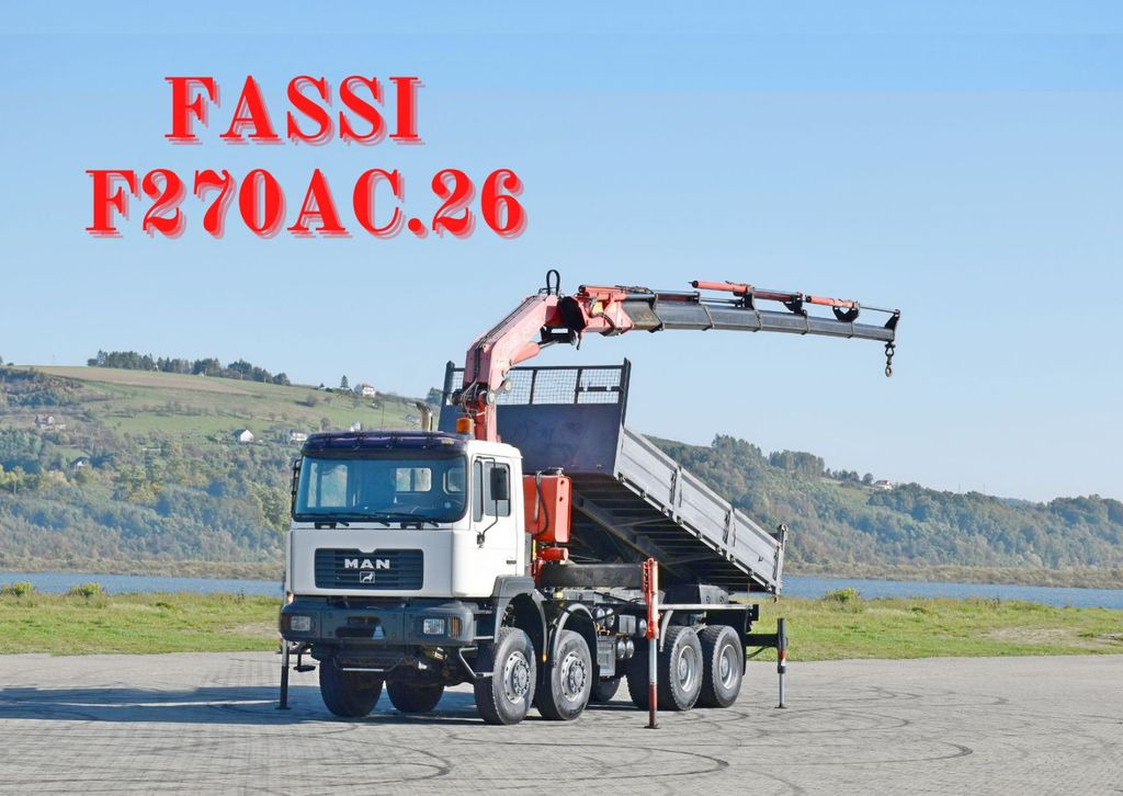 MAN 41.460 * KRAN * 8x8 ! TOPZUSTAND - Камион с кран, Самосвал камион: снимка 1 MAN 41.460 * KRAN * 8x8 ! TOPZUSTAND - Камион с кран, Самосвал камион: снимка 1