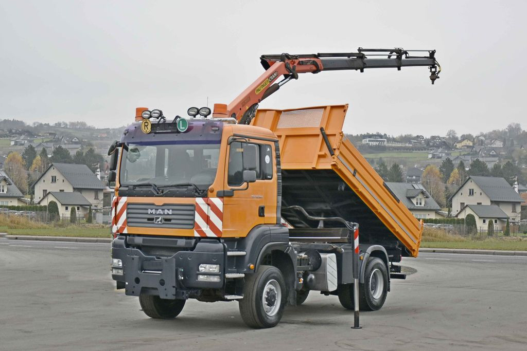 MAN TGA 18.360 * PK 10501 + FUNK *4x4 - Самосвал камион, Камион с кран: снимка 2 MAN TGA 18.360 * PK 10501 + FUNK *4x4 - Самосвал камион, Камион с кран: снимка 2