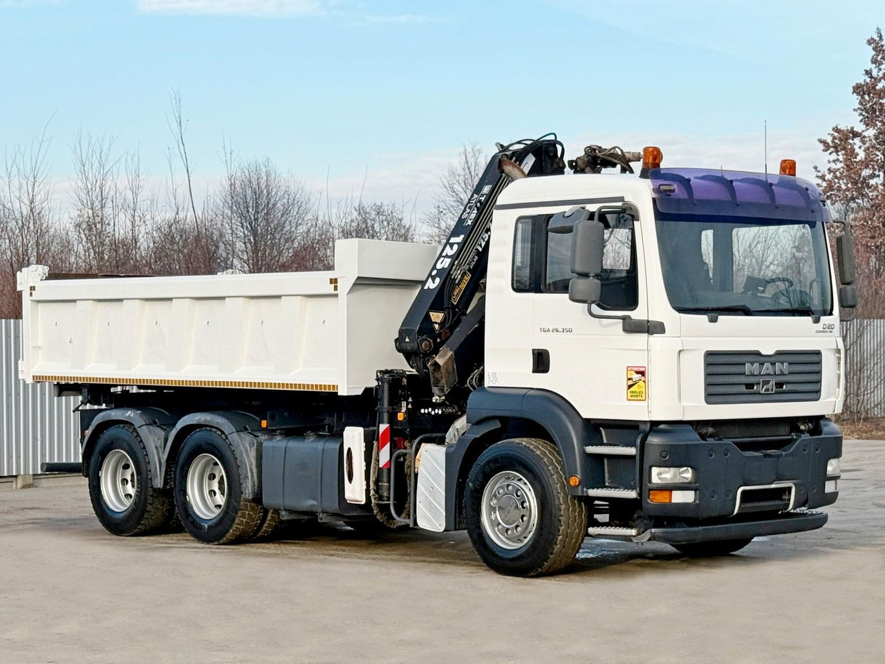 MAN TGA 26.350 * KIPPER 4,90m + TEREX ATLAS * 6x4 * - Самосвал камион, Камион с кран: снимка 3 MAN TGA 26.350 * KIPPER 4,90m + TEREX ATLAS * 6x4 * - Самосвал камион, Камион с кран: снимка 3