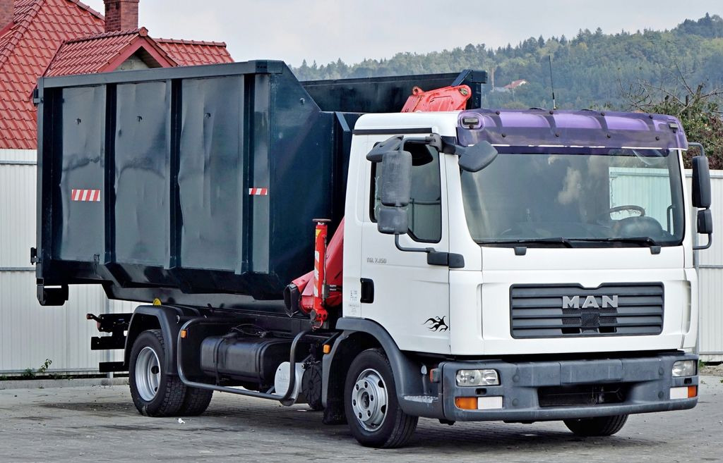 MAN TGL 7.150 Abrollkipper + Kran !! MAN TGL 7.150 Abrollkipper + Kran !! - Камион с кран, Мултилифт с кука камион: снимка 3 MAN TGL 7.150 Abrollkipper + Kran !! MAN TGL 7.150 Abrollkipper + Kran !! - Камион с кран, Мултилифт с кука камион: снимка 3