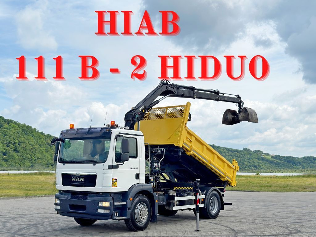 MAN TGM 18.340* KIPPER 4,05m*HIAB 111 B-2 HIDUO/FUNK - Самосвал камион, Камион с кран: снимка 1 MAN TGM 18.340* KIPPER 4,05m*HIAB 111 B-2 HIDUO/FUNK - Самосвал камион, Камион с кран: снимка 1