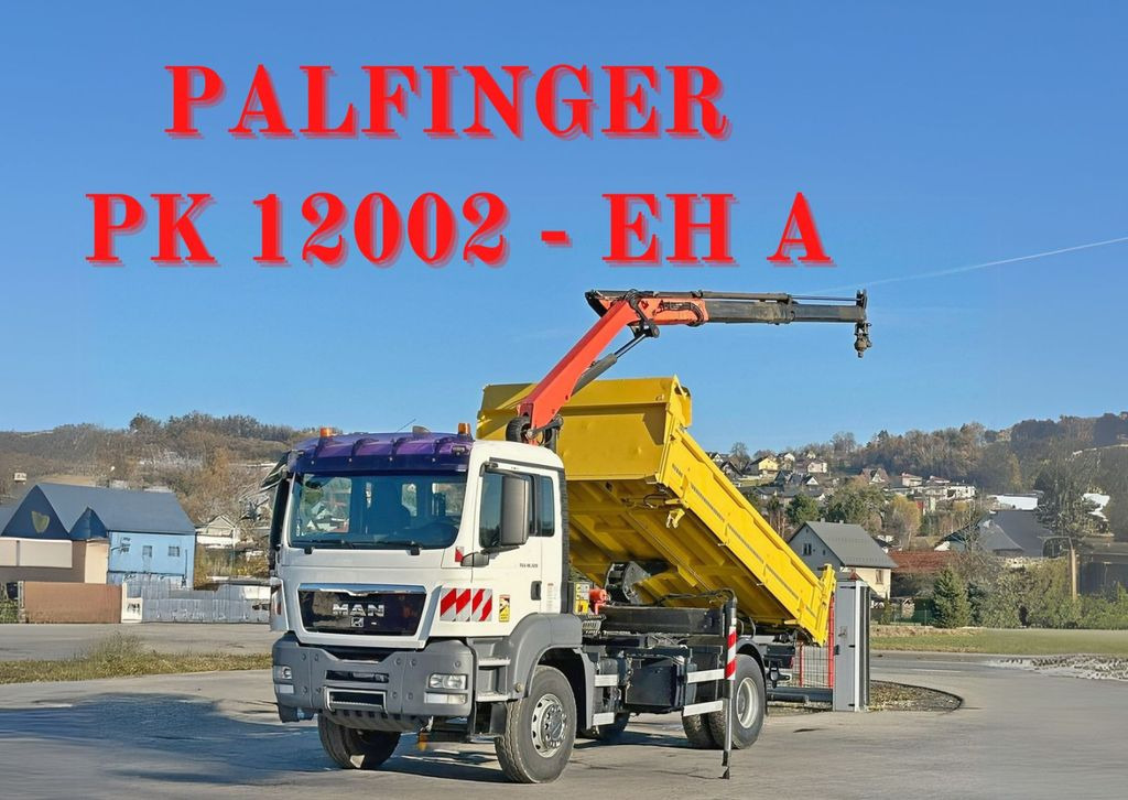 MAN TGS 18.320 * PK 12002 - EH A + FUNK * TOPZUSTAND - Камион с кран, Самосвал камион: снимка 1 MAN TGS 18.320 * PK 12002 - EH A + FUNK * TOPZUSTAND - Камион с кран, Самосвал камион: снимка 1