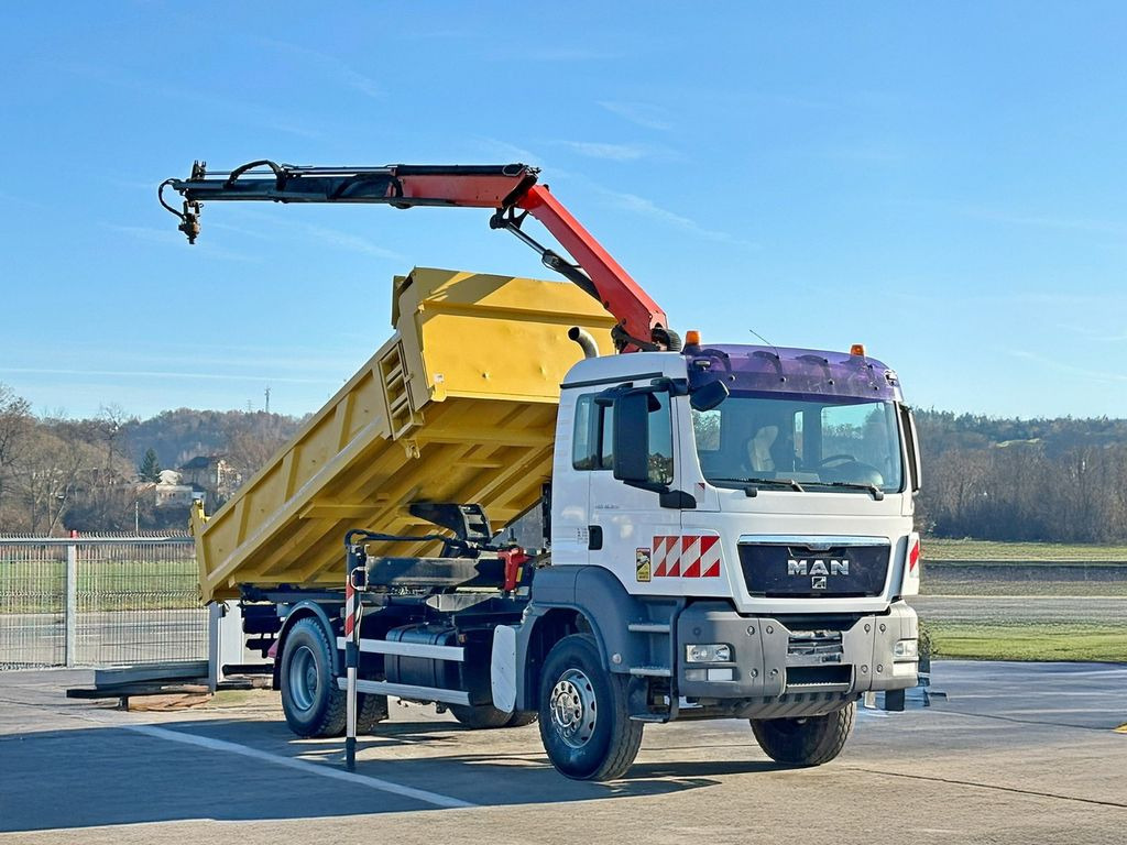 MAN TGS 18.320 * PK 12002 - EH A + FUNK * TOPZUSTAND - Камион с кран, Самосвал камион: снимка 2 MAN TGS 18.320 * PK 12002 - EH A + FUNK * TOPZUSTAND - Камион с кран, Самосвал камион: снимка 2