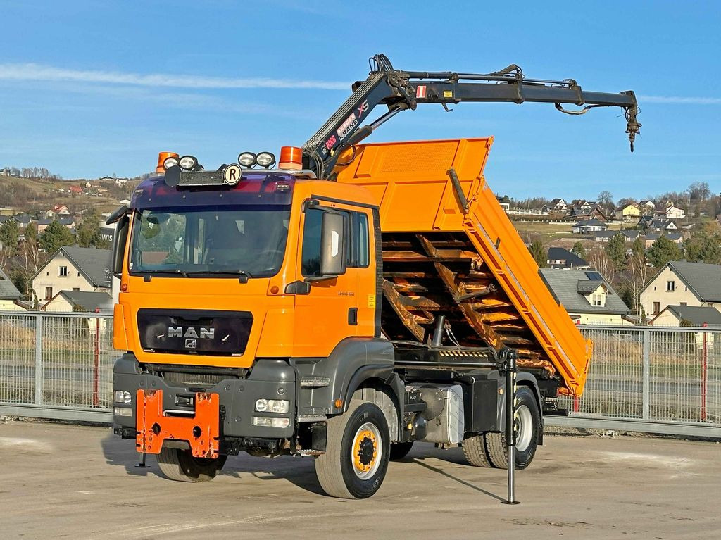 MAN TGS 18.360 * HIAB 099 E-3 HIDUO + FUNK *4x4 - Самосвал камион, Камион с кран: снимка 2 MAN TGS 18.360 * HIAB 099 E-3 HIDUO + FUNK *4x4 - Самосвал камион, Камион с кран: снимка 2