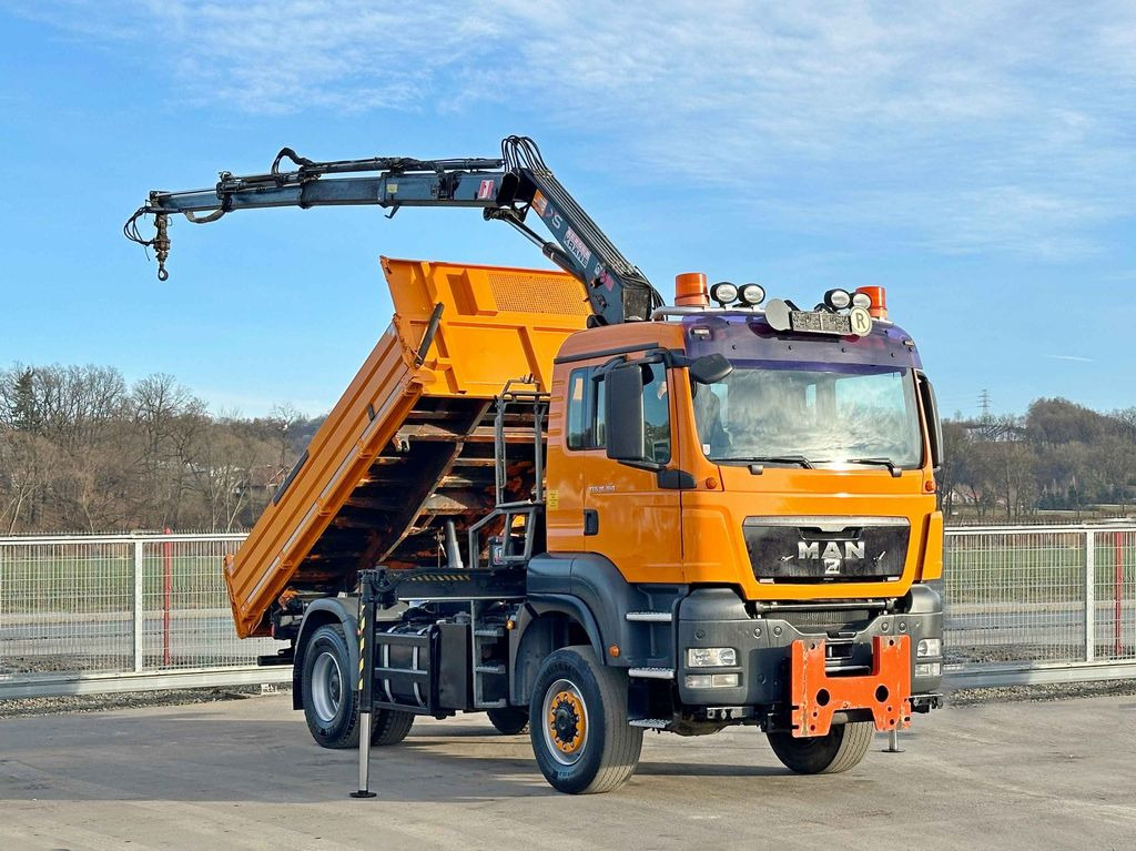 MAN TGS 18.360 * HIAB 099 E-3 HIDUO + FUNK *4x4 - Камион с кран, Самосвал камион: снимка 2 MAN TGS 18.360 * HIAB 099 E-3 HIDUO + FUNK *4x4 - Камион с кран, Самосвал камион: снимка 2