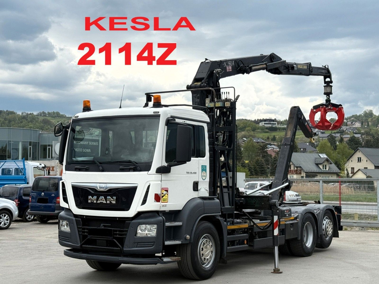 MAN TGS 26.400 Abrollkipper* KESLA 2114Z* TOP - Мултилифт с кука камион, Камион с кран: снимка 1 MAN TGS 26.400 Abrollkipper* KESLA 2114Z* TOP - Мултилифт с кука камион, Камион с кран: снимка 1