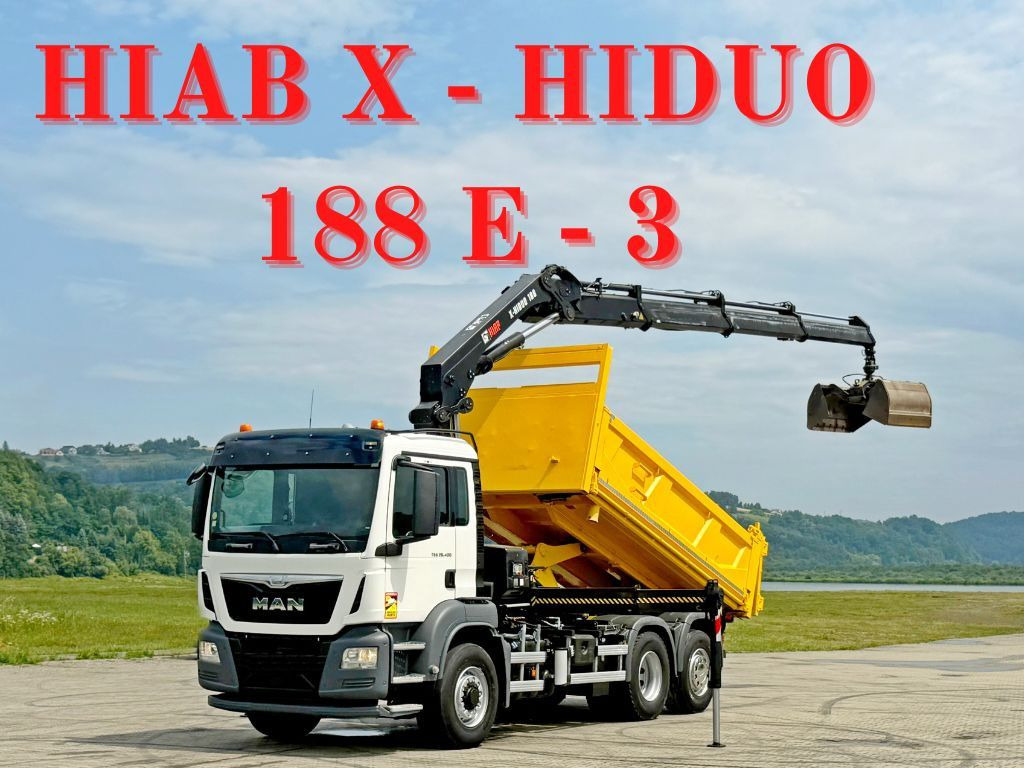 MAN TGS 26.400 * HIAB X-HIDUO 188 E-3 + FUNK * 6x4 - Камион с кран: снимка 1 MAN TGS 26.400 * HIAB X-HIDUO 188 E-3 + FUNK * 6x4 - Камион с кран: снимка 1