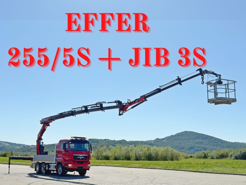 MAN TGS 28.480 * EFFER 255/5S + JIB 3S + FUNK * TOP - Камион с кран: снимка 1 MAN TGS 28.480 * EFFER 255/5S + JIB 3S + FUNK * TOP - Камион с кран: снимка 1