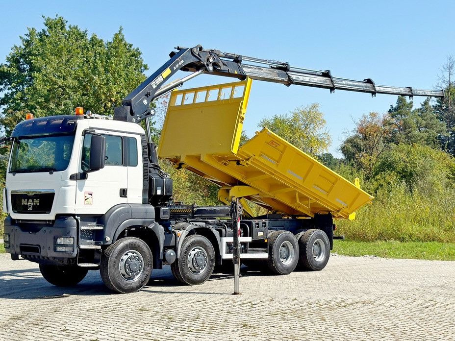 MAN TGS 32.510 * HIAB 288 EP - 5HIDUO/ FUNK * 8x8 - Самосвал камион, Камион с кран: снимка 3 MAN TGS 32.510 * HIAB 288 EP - 5HIDUO/ FUNK * 8x8 - Самосвал камион, Камион с кран: снимка 3