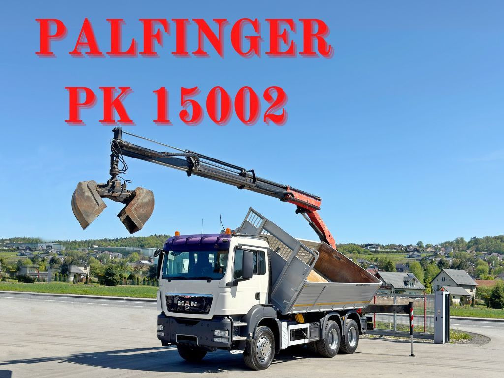 MAN TGS 33.360*KIPPER 4,95 m *PK 15002 * 6x4 - Камион с кран: снимка 1 MAN TGS 33.360*KIPPER 4,95 m *PK 15002 * 6x4 - Камион с кран: снимка 1