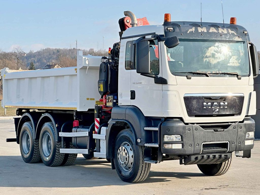 MAN TGS 33.440 * FASSI F155A.0.22/ FUNK *6x4 - Самосвал камион, Камион с кран: снимка 4 MAN TGS 33.440 * FASSI F155A.0.22/ FUNK *6x4 - Самосвал камион, Камион с кран: снимка 4