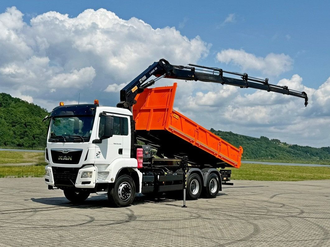 MAN TGS 33.440 * HIAB X-HIDUO 188 E-5 + FUNK * 6x4 - Самосвал камион, Камион с кран: снимка 2 MAN TGS 33.440 * HIAB X-HIDUO 188 E-5 + FUNK * 6x4 - Самосвал камион, Камион с кран: снимка 2