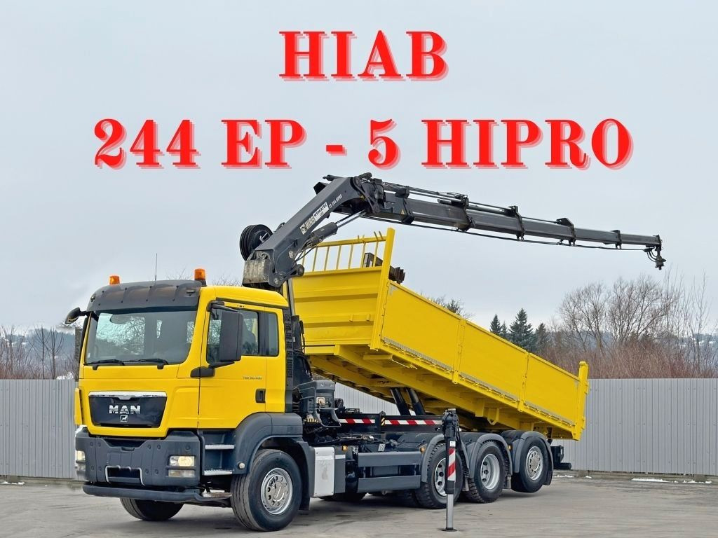 MAN TGS 35.400 * HIAB 244 EP - 5 HIPRO + FUNK * 8x4 - Камион с кран: снимка 1 MAN TGS 35.400 * HIAB 244 EP - 5 HIPRO + FUNK * 8x4 - Камион с кран: снимка 1