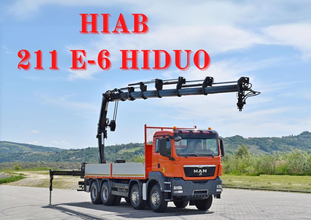 MAN TGS 35.440 * HIAB 211 E-6 HIDUO +FUNK / 8x4 MAN TGS 35.440 * HIAB 211 E-6 HIDUO +FUNK / 8x4 - Камион с кран, Бордови камион: снимка 1 MAN TGS 35.440 * HIAB 211 E-6 HIDUO +FUNK / 8x4 MAN TGS 35.440 * HIAB 211 E-6 HIDUO +FUNK / 8x4 - Камион с кран, Бордови камион: снимка 1