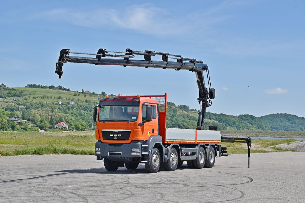 MAN TGS 35.440 * HIAB 211 E-6 HIDUO +FUNK / 8x4 - Камион с кран, Бордови камион: снимка 2 MAN TGS 35.440 * HIAB 211 E-6 HIDUO +FUNK / 8x4 - Камион с кран, Бордови камион: снимка 2