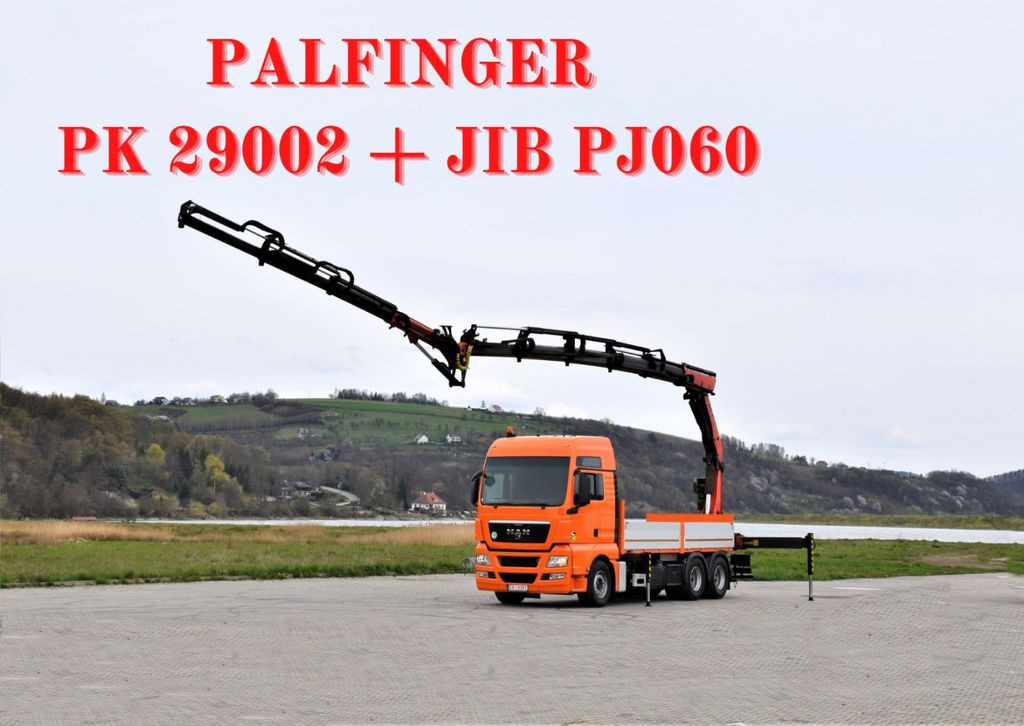 MAN TGX 28.540 * PK29002 + JIB PJ060/FUNK! - Камион с кран, Бордови камион: снимка 1 MAN TGX 28.540 * PK29002 + JIB PJ060/FUNK! - Камион с кран, Бордови камион: снимка 1