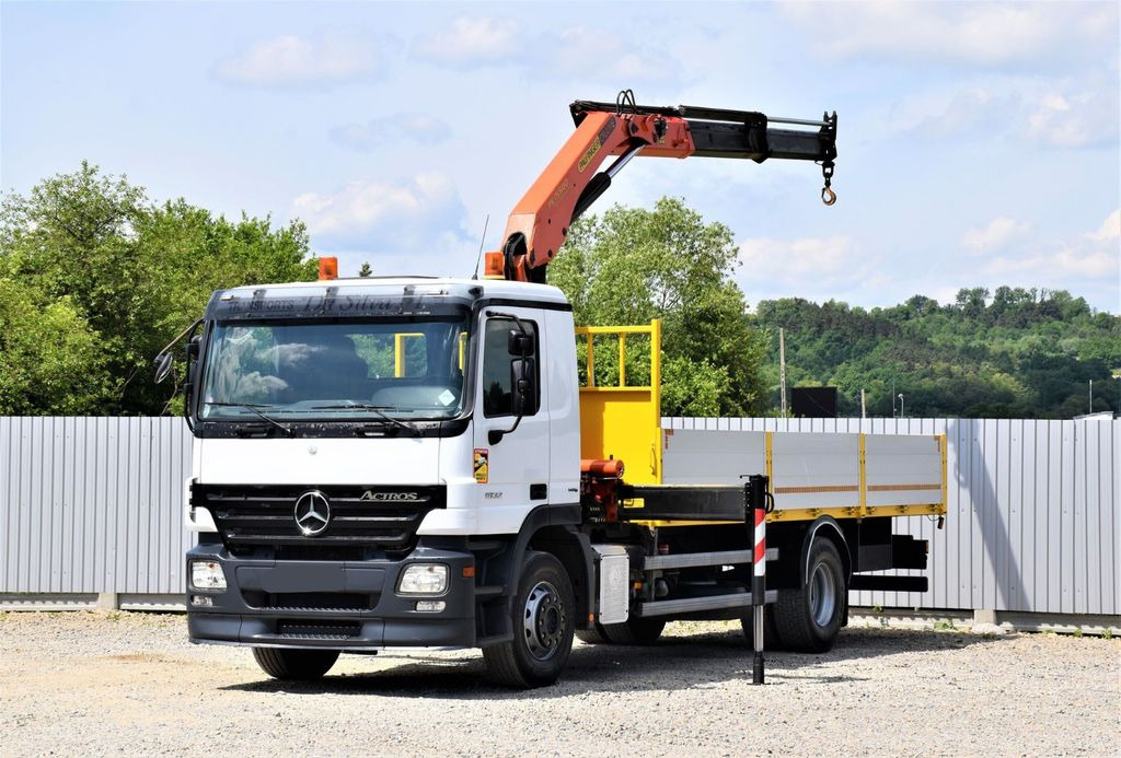 Mercedes-Benz ACTROS 1832 PRITSCHE 6,70m * PK 15500*TOPZUSTAND - Камион с кран: снимка 2 Mercedes-Benz ACTROS 1832 PRITSCHE 6,70m * PK 15500*TOPZUSTAND - Камион с кран: снимка 2