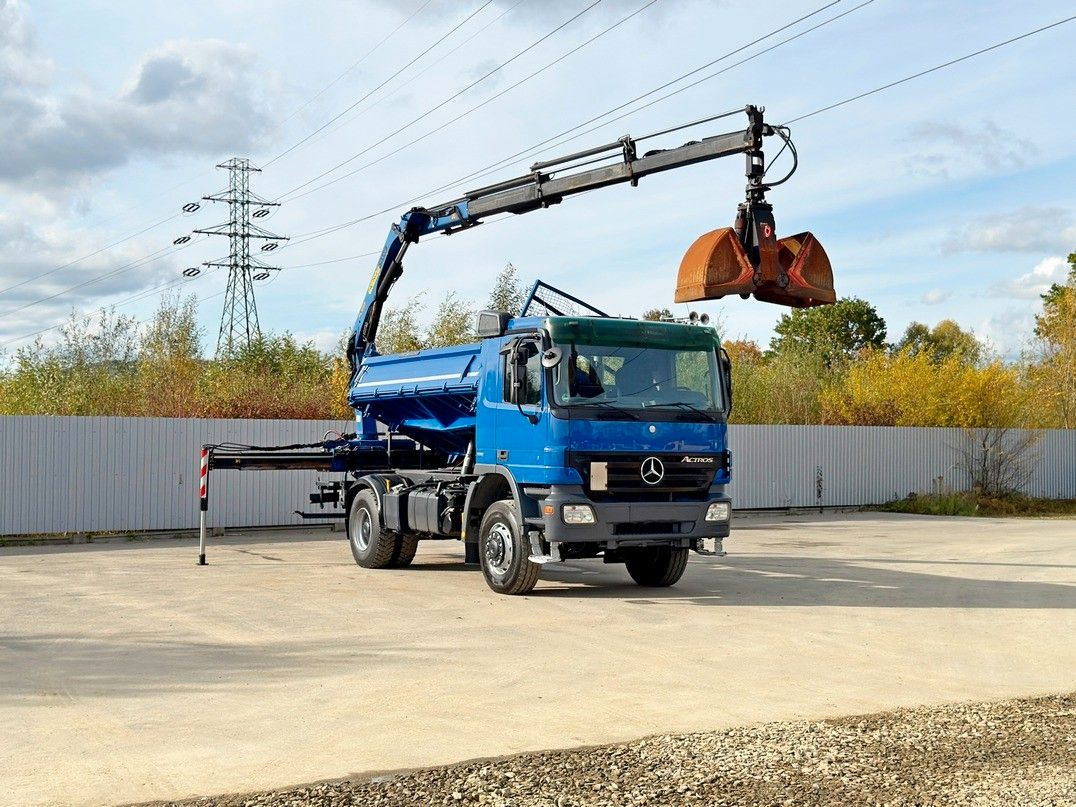 Mercedes-Benz ACTROS 1841 * PK 10501 + FUNK * TOP * 4x4 - Самосвал камион, Камион с кран: снимка 2 Mercedes-Benz ACTROS 1841 * PK 10501 + FUNK * TOP * 4x4 - Самосвал камион, Камион с кран: снимка 2