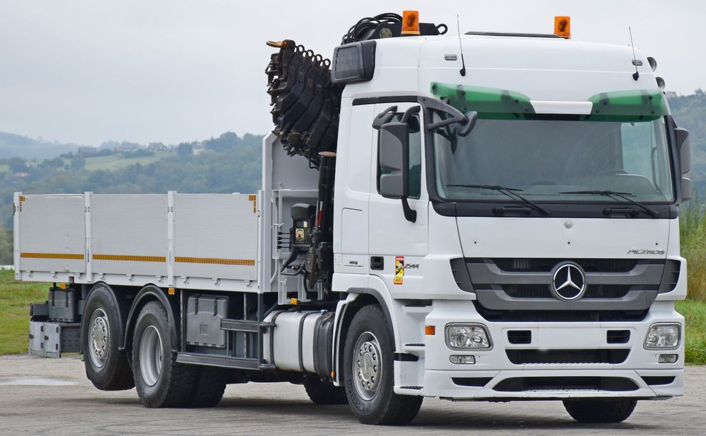 Mercedes-Benz ACTROS 2544 * HIAB 377 E - 8 HIPRO + FUNK* TOP - Камион с кран, Бордови камион: снимка 4 Mercedes-Benz ACTROS 2544 * HIAB 377 E - 8 HIPRO + FUNK* TOP - Камион с кран, Бордови камион: снимка 4