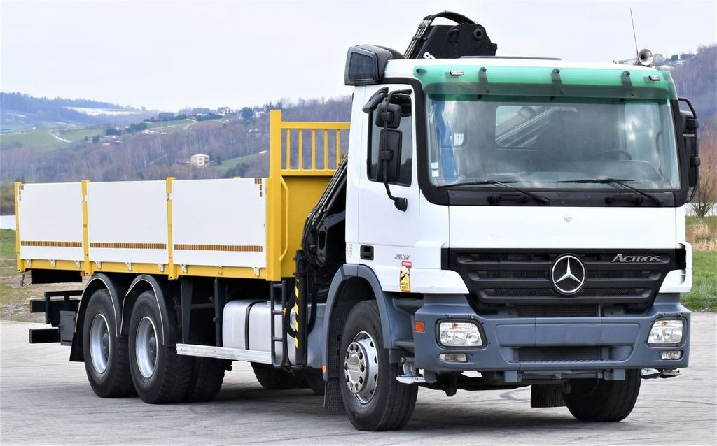 Mercedes-Benz ACTROS 2632 * HIAB 144B-3HIDUO+FUNK / 6x4 - Камион с кран, Бордови камион: снимка 3 Mercedes-Benz ACTROS 2632 * HIAB 144B-3HIDUO+FUNK / 6x4 - Камион с кран, Бордови камион: снимка 3