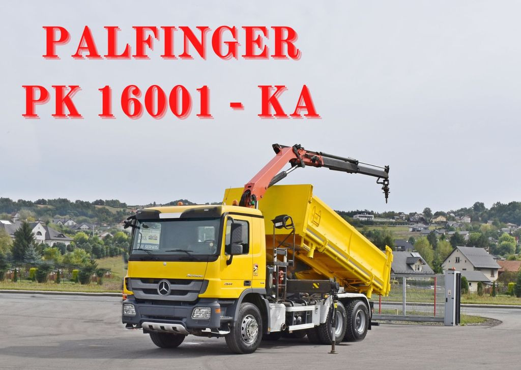 Mercedes-Benz ACTROS 2644 * PK 16001 - K A/FUNK * 6x4 - Камион с кран, Самосвал камион: снимка 1 Mercedes-Benz ACTROS 2644 * PK 16001 - K A/FUNK * 6x4 - Камион с кран, Самосвал камион: снимка 1