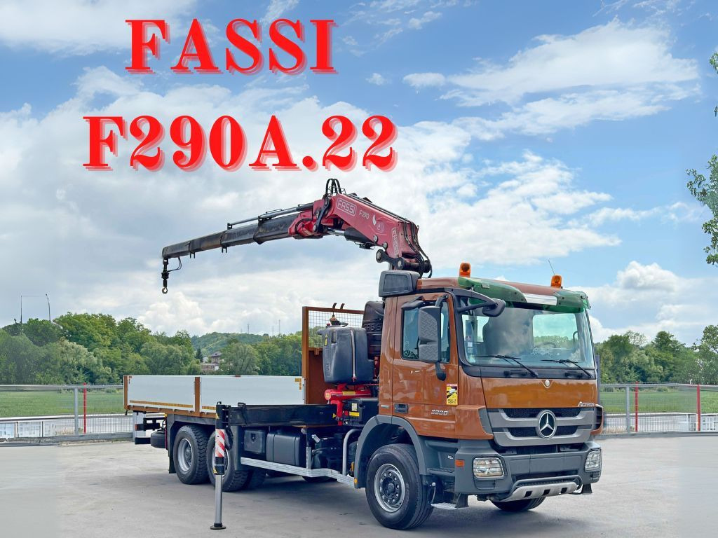 Mercedes-Benz ACTROS 3336 * FASSI F290A.22 + FUNK / 6x4 * TOP - Камион с кран: снимка 1 Mercedes-Benz ACTROS 3336 * FASSI F290A.22 + FUNK / 6x4 * TOP - Камион с кран: снимка 1