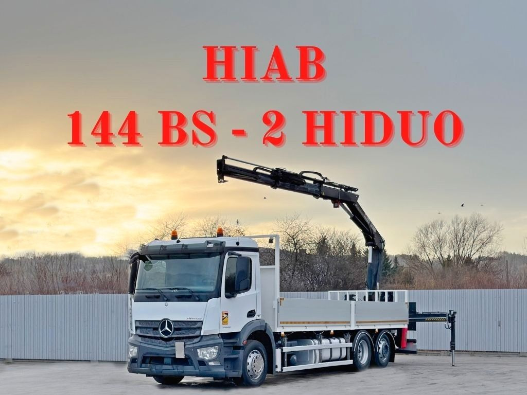 Mercedes-Benz ANTOS 2543* HIAB 144 BS - 2 HIDUO /FUNK - Камион с кран: снимка 1 Mercedes-Benz ANTOS 2543* HIAB 144 BS - 2 HIDUO /FUNK - Камион с кран: снимка 1