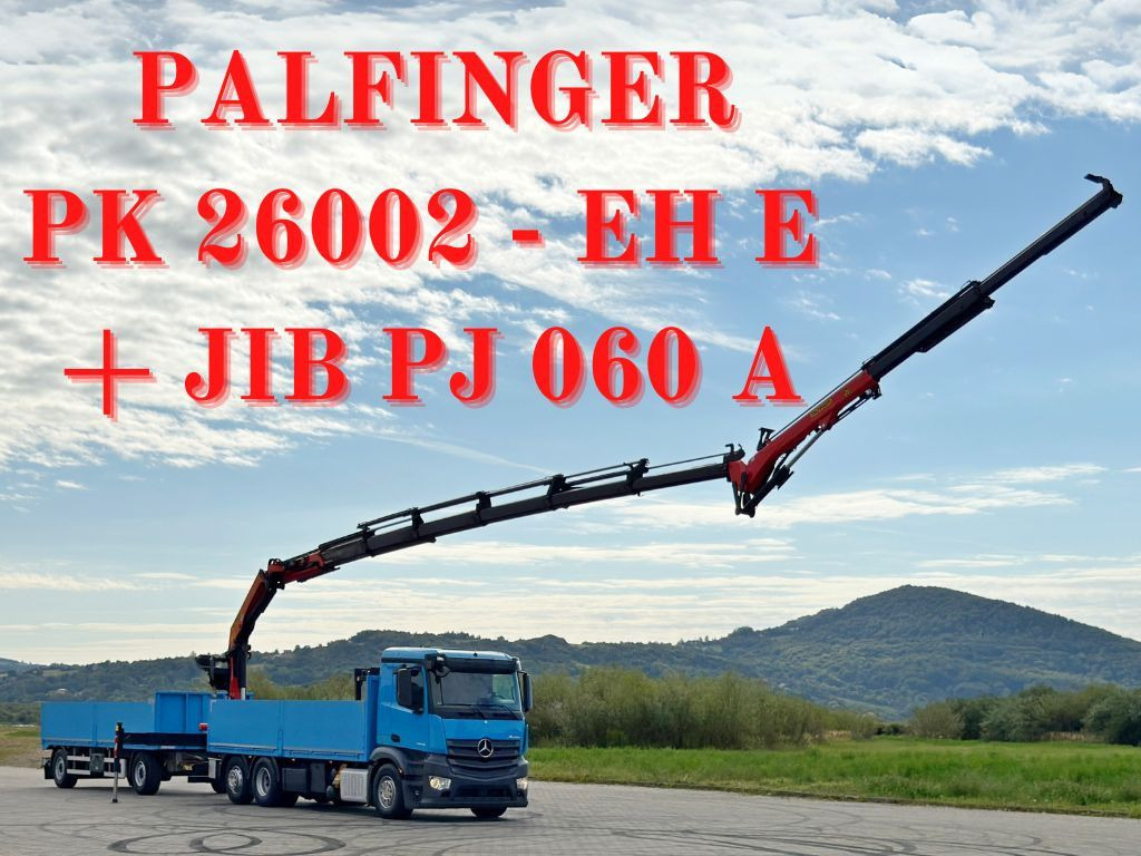 Mercedes-Benz ANTOS 2545*PK 26002-EHE+JIB PJ060A+Anhänger/FUNK - Камион с кран: снимка 1 Mercedes-Benz ANTOS 2545*PK 26002-EHE+JIB PJ060A+Anhänger/FUNK - Камион с кран: снимка 1