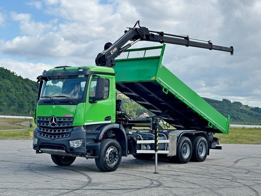 Mercedes-Benz AROCS 2636 * HIAB 122 ES - 3 HIPRO * 6x4 - Самосвал камион, Камион с кран: снимка 2 Mercedes-Benz AROCS 2636 * HIAB 122 ES - 3 HIPRO * 6x4 - Самосвал камион, Камион с кран: снимка 2