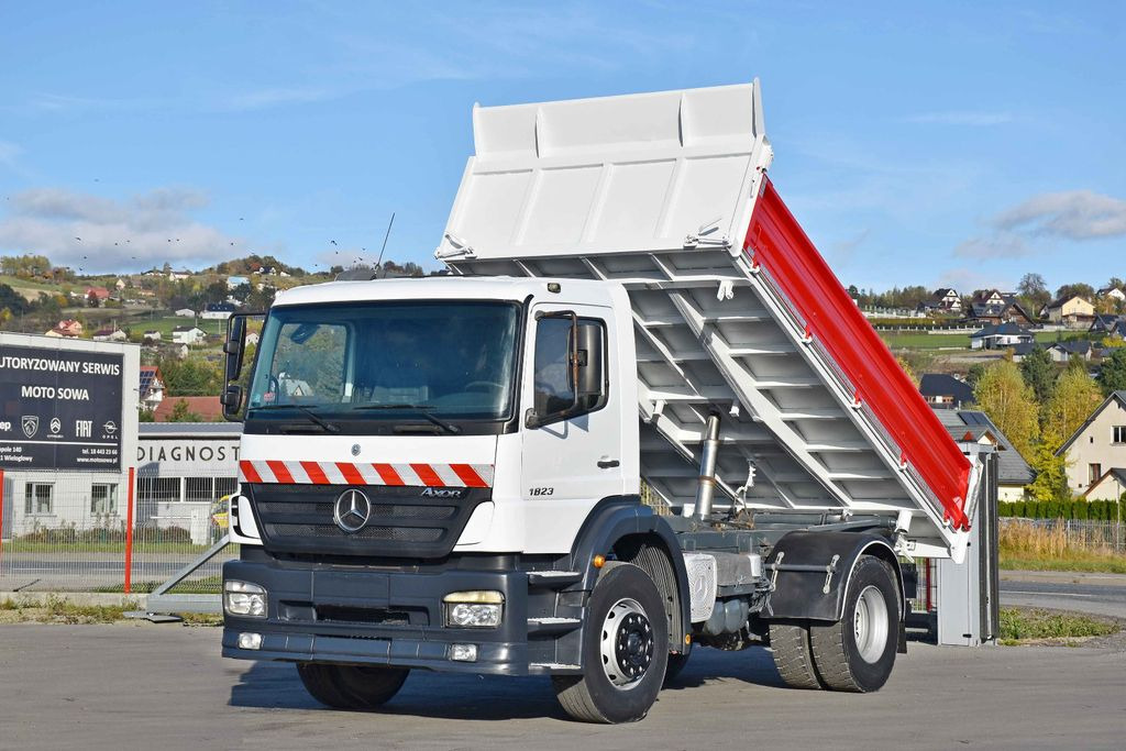Mercedes-Benz AXOR 1823 * KIPPER 4,45 m * TOPZUSTAND - Самосвал камион, Камион с кран: снимка 1 Mercedes-Benz AXOR 1823 * KIPPER 4,45 m * TOPZUSTAND - Самосвал камион, Камион с кран: снимка 1