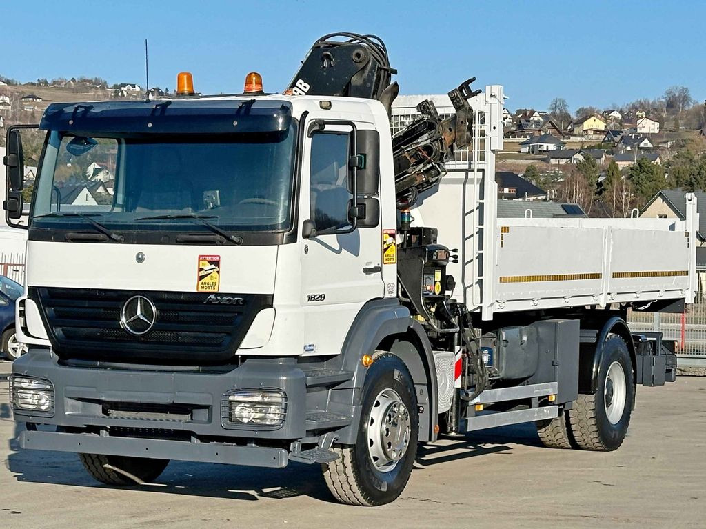 Mercedes-Benz AXOR 1828*HIAB 122 BS-3 HIDUO + FUNK *TOPZUSTAND - Камион с кран, Самосвал камион: снимка 3 Mercedes-Benz AXOR 1828*HIAB 122 BS-3 HIDUO + FUNK *TOPZUSTAND - Камион с кран, Самосвал камион: снимка 3