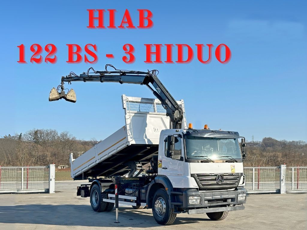 Mercedes-Benz AXOR 1828*HIAB 122 BS-3 HIDUO + FUNK *TOPZUSTAND - Самосвал камион, Камион с кран: снимка 1 Mercedes-Benz AXOR 1828*HIAB 122 BS-3 HIDUO + FUNK *TOPZUSTAND - Самосвал камион, Камион с кран: снимка 1