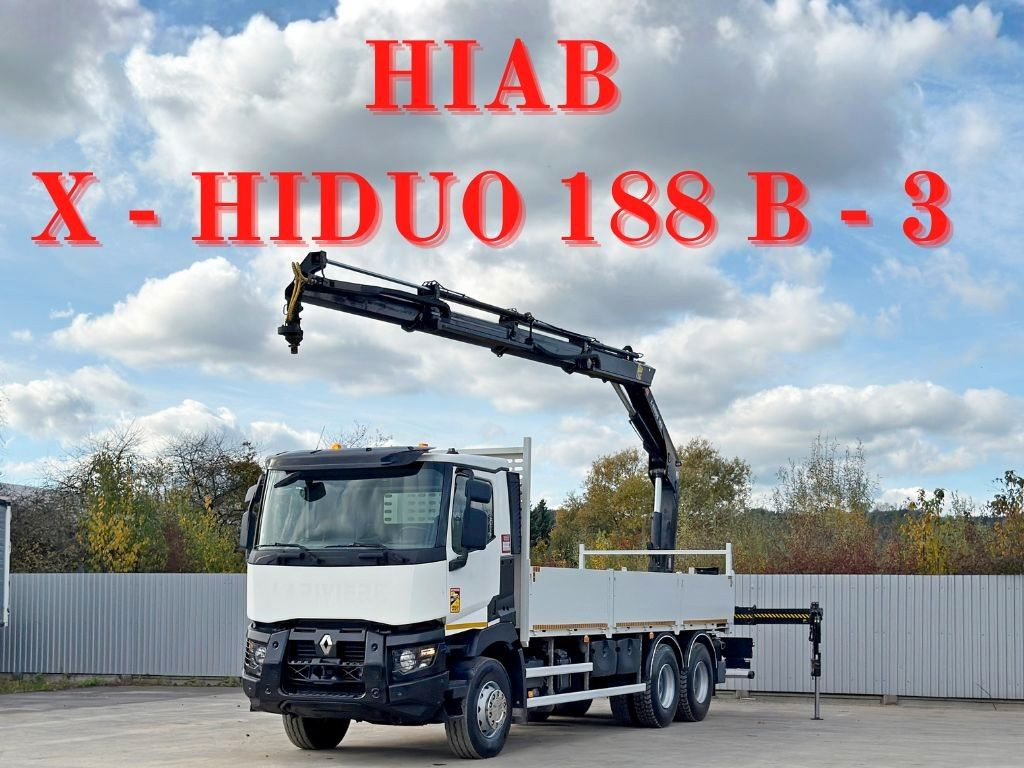 Renault C 380* HIAB X-HIDUO 188 B-3/FUNK*6x4 - Камион с кран: снимка 1 Renault C 380* HIAB X-HIDUO 188 B-3/FUNK*6x4 - Камион с кран: снимка 1