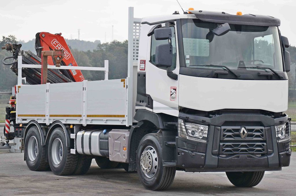 Renault C 380*PRITSCHE 5,45m*FASSI F175A.0.22+ FUNK/6x4 - Камион с кран, Бордови камион: снимка 3 Renault C 380*PRITSCHE 5,45m*FASSI F175A.0.22+ FUNK/6x4 - Камион с кран, Бордови камион: снимка 3