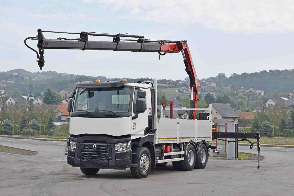 Renault C 380*PRITSCHE 5,45m*FASSI F175A.0.22+ FUNK/6x4 - Камион с кран, Бордови камион: снимка 2 Renault C 380*PRITSCHE 5,45m*FASSI F175A.0.22+ FUNK/6x4 - Камион с кран, Бордови камион: снимка 2
