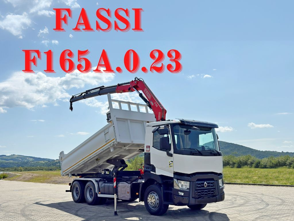 Renault C 430 * FASSI F165A.0.23 + FUNK * 6x4 - Камион с кран: снимка 1 Renault C 430 * FASSI F165A.0.23 + FUNK * 6x4 - Камион с кран: снимка 1