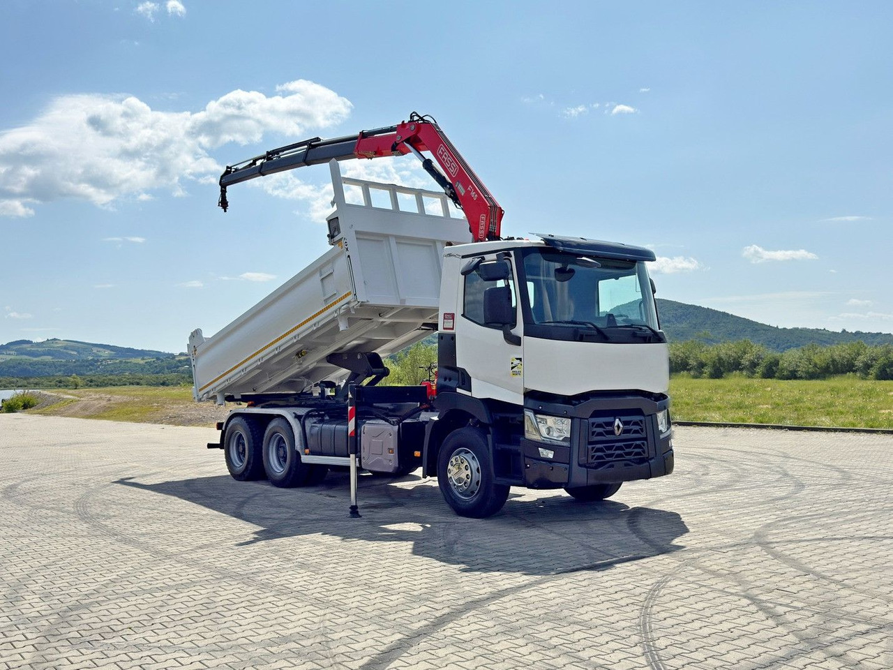 Renault C 430 * FASSI F165A.0.23 + FUNK * 6x4 - Самосвал камион, Камион с кран: снимка 2 Renault C 430 * FASSI F165A.0.23 + FUNK * 6x4 - Самосвал камион, Камион с кран: снимка 2